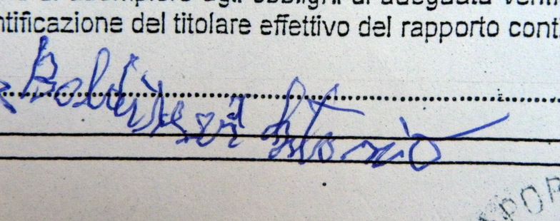 Uomo, anni 78 – Discendente sul rigo